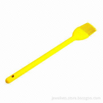 Extra long silicone basting brushes with plastic handle